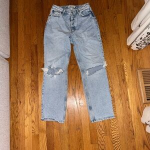 Abercrombie & Fitch High Rise Light Blue Jeans